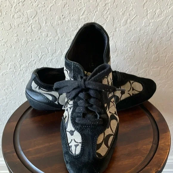 Coach: Black & Gray Baylee (A1474) Sneakers- 8 - Picture 3 of 16